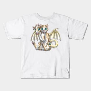 Chimera Cubs: Cream Bicolor Tabby Kids T-Shirt